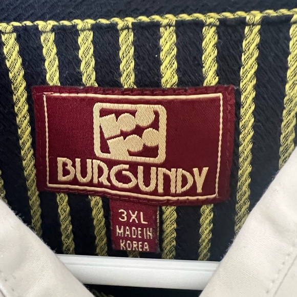 Ron Burgundy Dress Shirt. French Cuffs. 3X - Picture 2 of 8